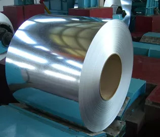 Capas sumergidas 50-275 g/m2 bobina de acero galvanizado laminado en frío CID 508-610 mm