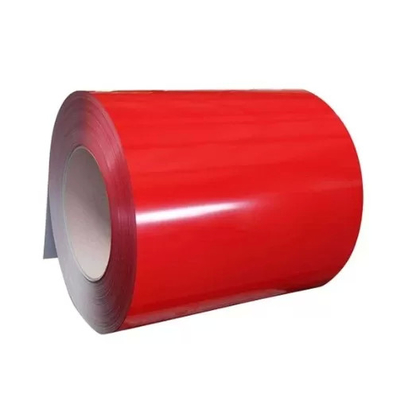 Color rojo PPGI PPGL DX51D bobina pre pintada de hierro galvanizado GI bobina de hoja 0.12-2mm